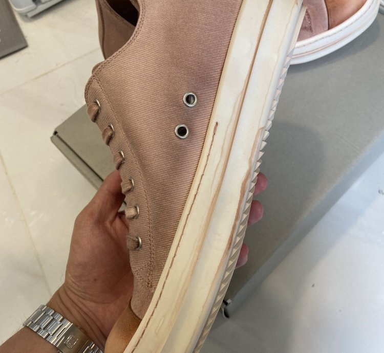 NEW WITH TOTE RICK OWENS UNIQUE FADED PINK LOW RAMONES