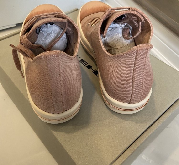 NEW WITH TOTE RICK OWENS UNIQUE FADED PINK LOW RAMONES