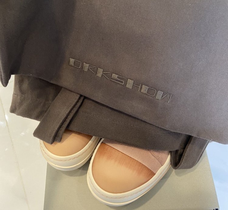 NEW WITH TOTE RICK OWENS UNIQUE FADED PINK LOW RAMONES