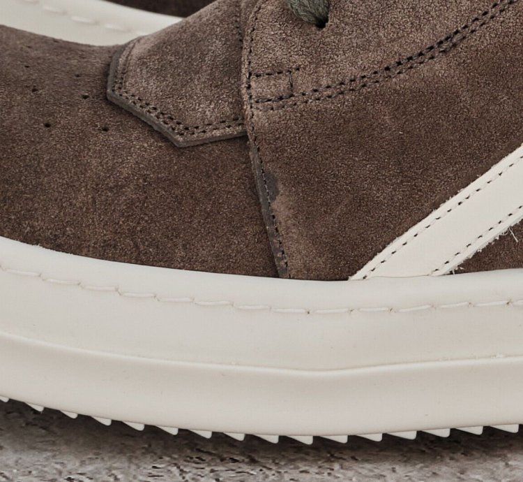 NIB RICK OWENS GEOBASKET HI TOP LEATHER SNEAKERS 41 1190