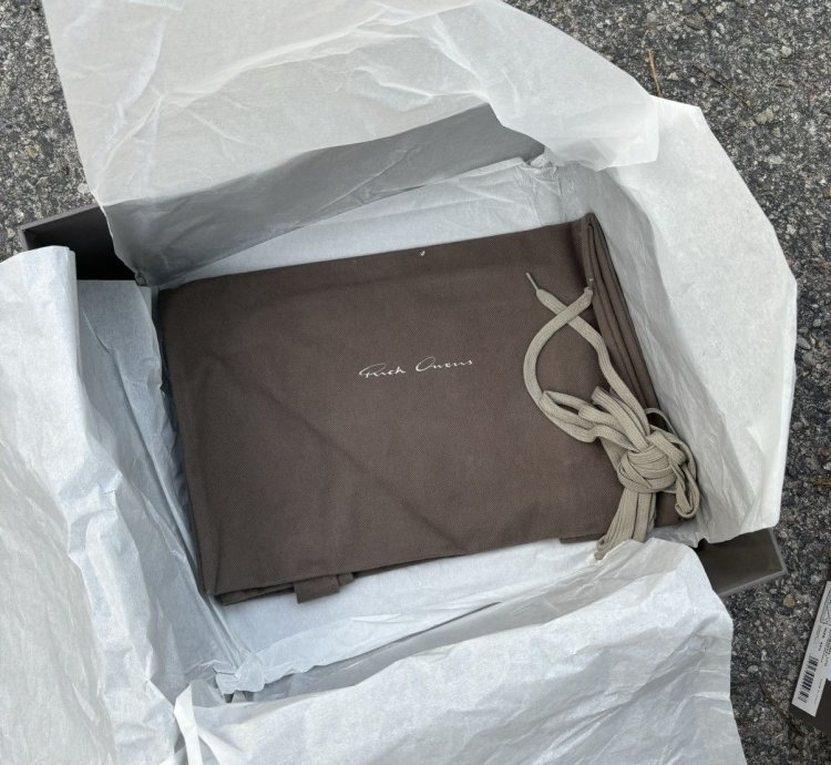 NWT Rick Owens Lido Geobasket Grey - 43 5