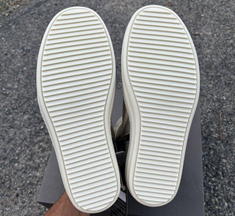 NWT Rick Owens Lido Geobasket Grey - 43 5