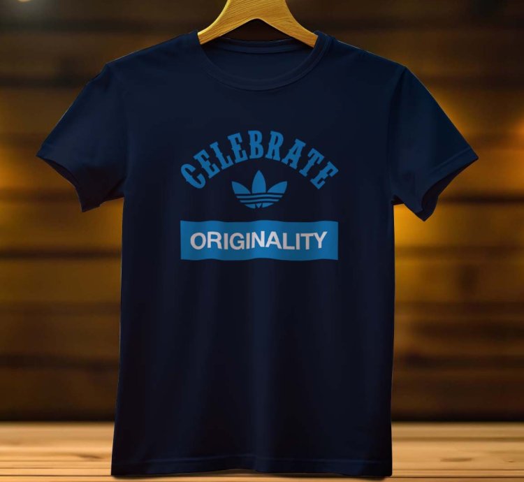 Adidas Celebrate Originality Logo Funny Mens Tshirt Size USA