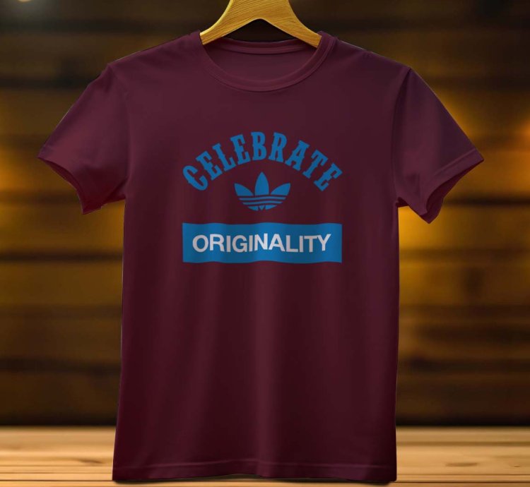 Adidas Celebrate Originality Logo Funny Mens Tshirt Size USA