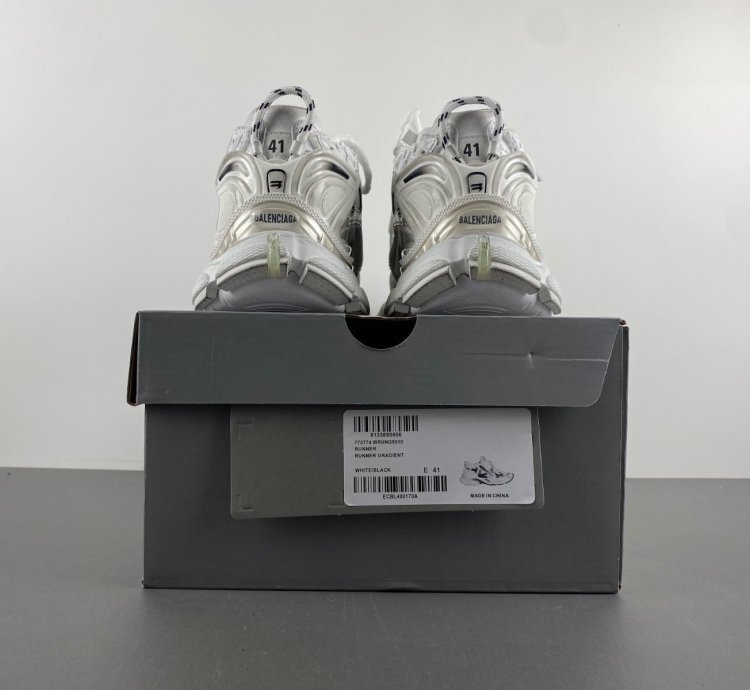 Balenciaga Runner White Black Gradient
