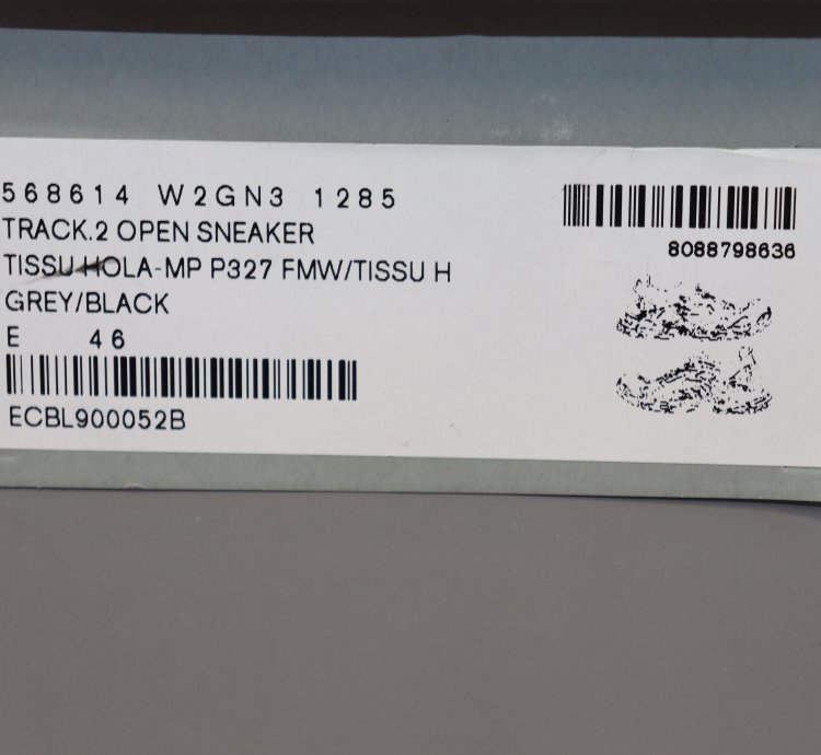 o1rshd1 Track 2 Open Sneakers in Grey Black