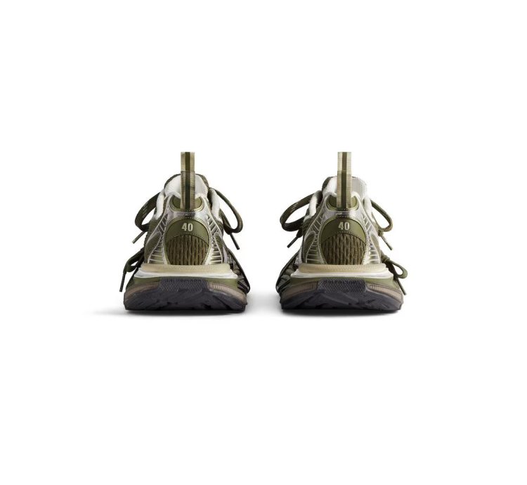 o1srvl11e0325 3XL Sneaker in Dark Green Light Beige