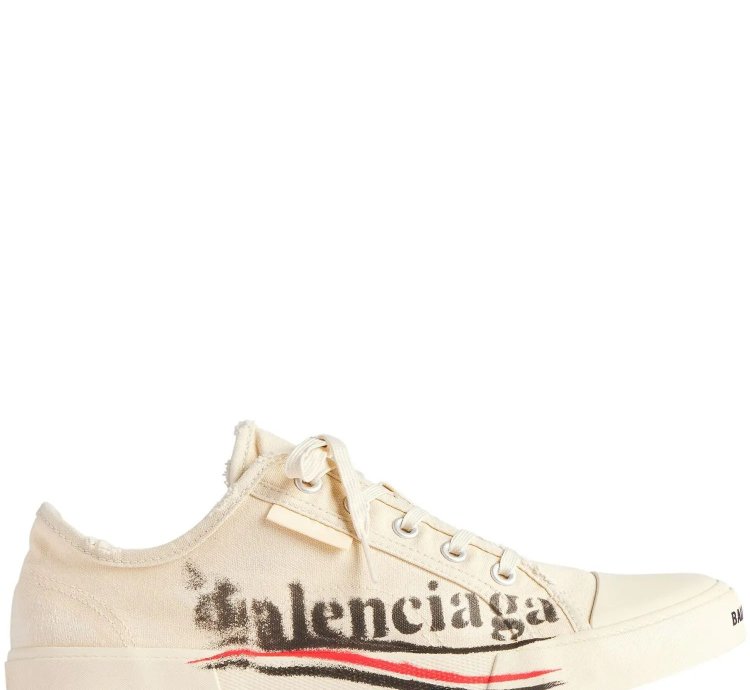 o1srvl11e0325 Paris Low Top Sneakers in Beige
