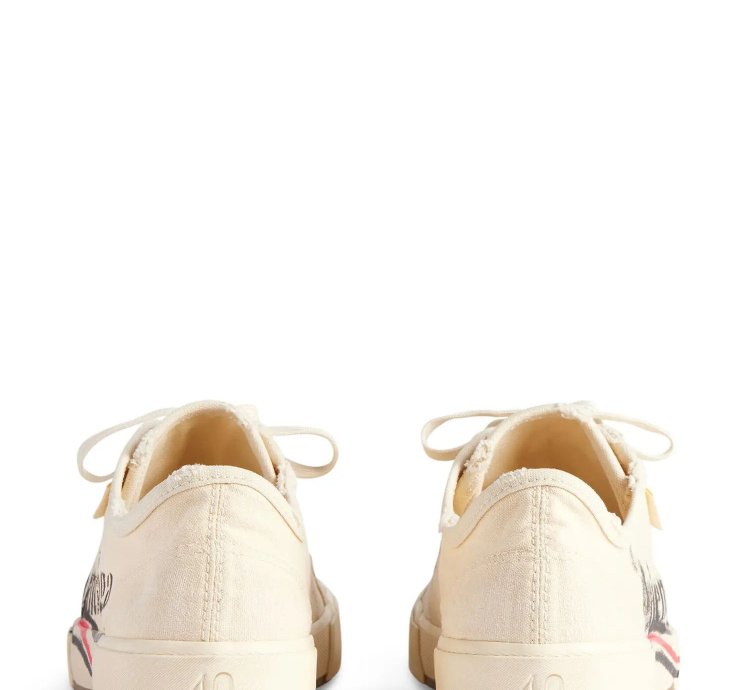 o1srvl11e0325 Paris Low Top Sneakers in Beige