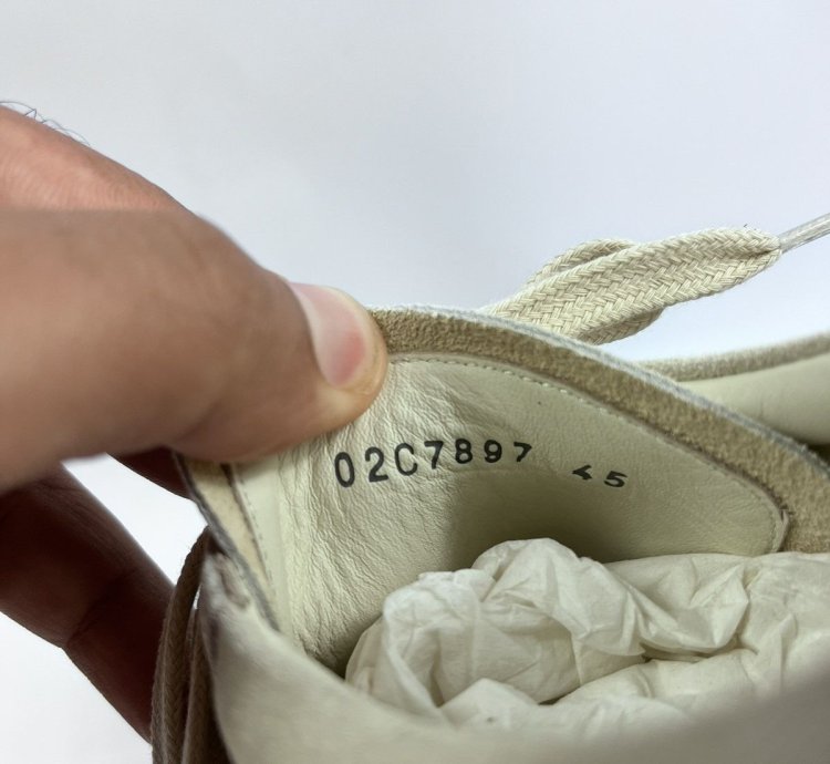 Off white vintage suede sneakers