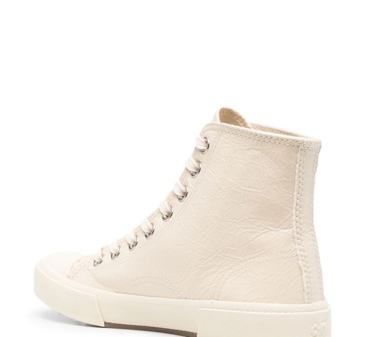 Paris High Top Leather in White