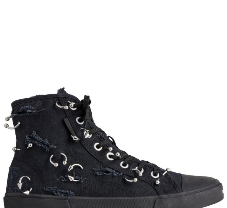 Paris High Top Sneakers with piercing