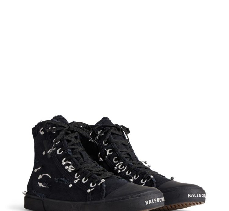 Paris High Top Sneakers with piercing
