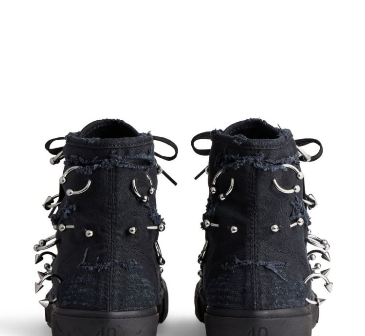 Paris High Top Sneakers with piercing