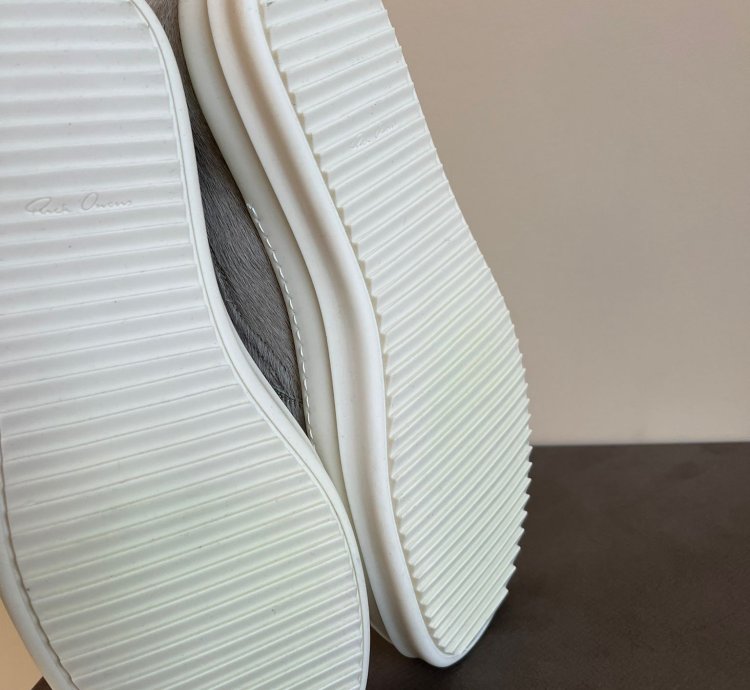 Pony Hair Boat Low Top Sneaker in Natural