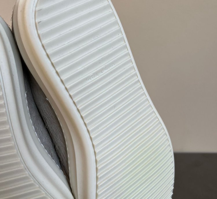 Pony Hair Boat Low Top Sneaker in Natural