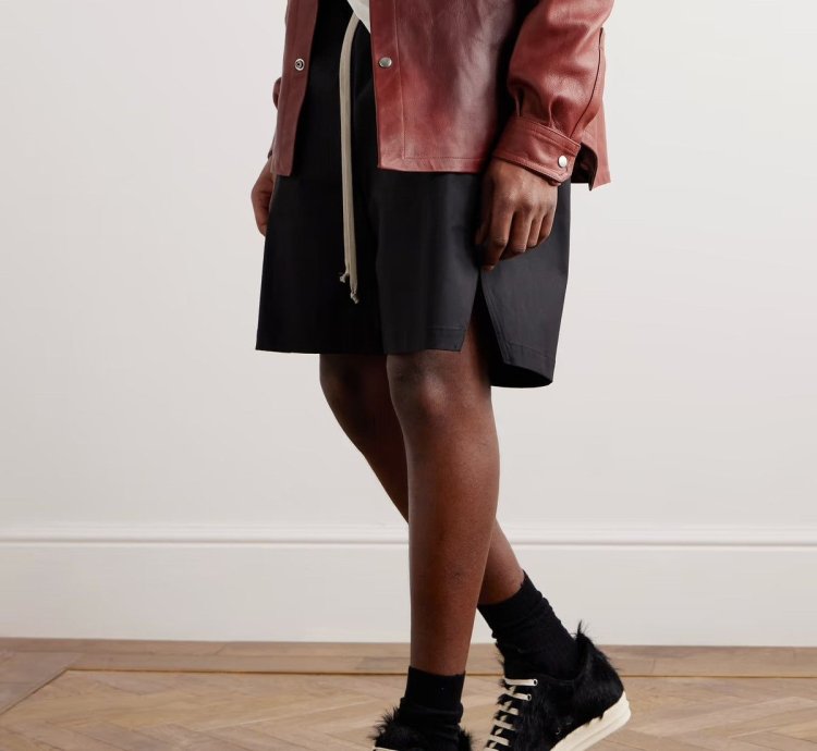 PONY HAIR FUR RAMONES SS24 LIDO BLACK CALF FURRY LOW SNEAKS