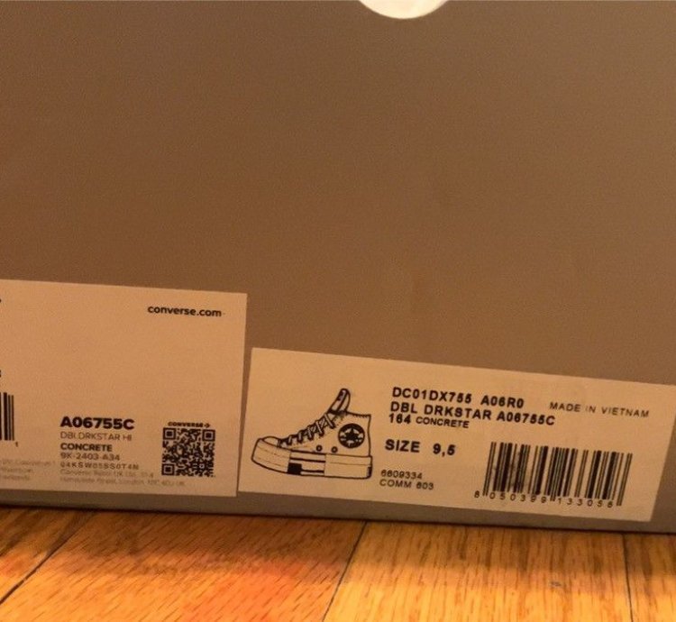 RARE DRKSHDW DBL Drkstar Sneakers