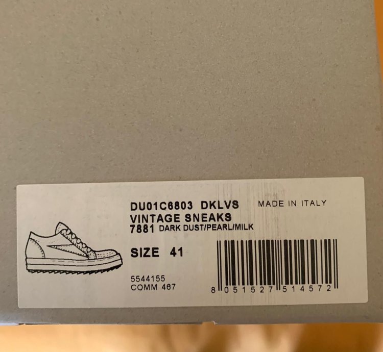 RARE Rick Owens VANS Vintage sneaker SZ 41