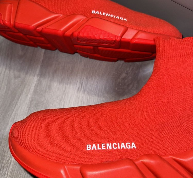Red Balenciaga Speed LT Sneaker