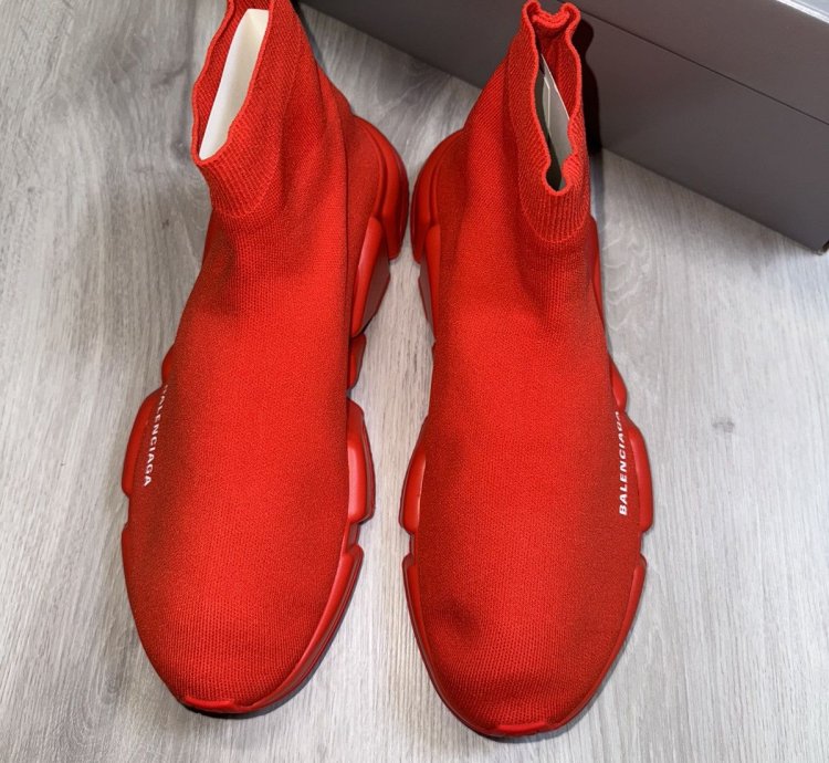 Red Balenciaga Speed LT Sneaker