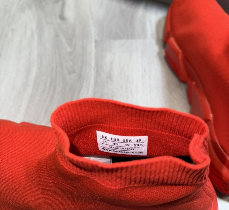 Red Balenciaga Speed LT Sneaker