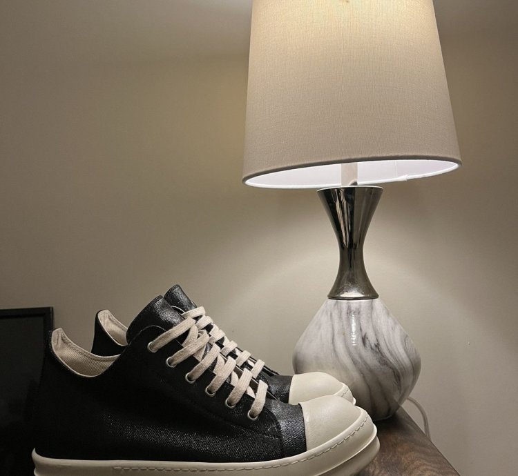 Rick Owen DRKSHDW Low Black Foil Denim