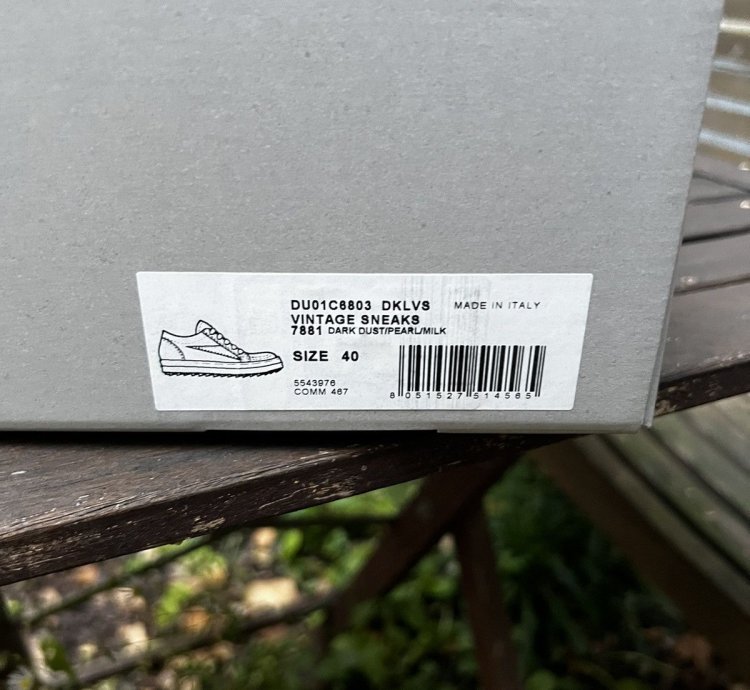 Rick owen drkshdw vintage sneaker overdyed DU01C6803