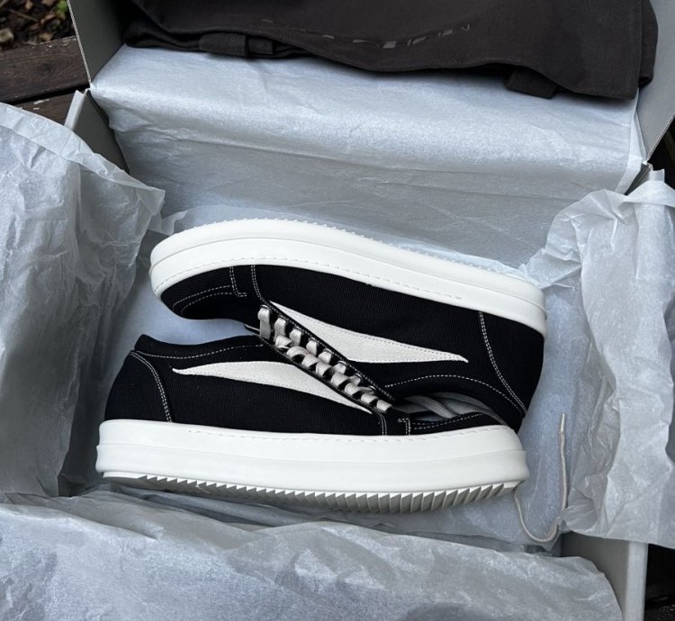 Rick owen drkshdw vintage sneaker overdyed DU01C6803