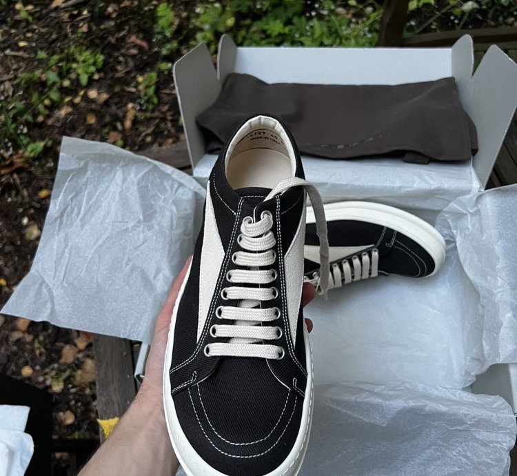 Rick owen drkshdw vintage sneaker overdyed DU01C6803