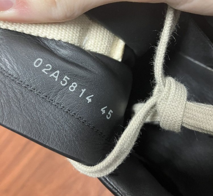Rick Owen Geth Runner Black 45 12