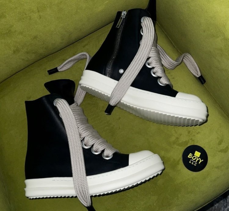 Rick Owen jumbo lace sneakers