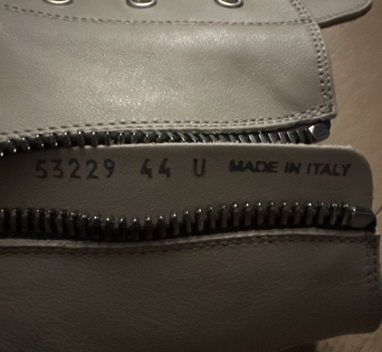 Rick Owen Pearl Milk HI Sneaker
