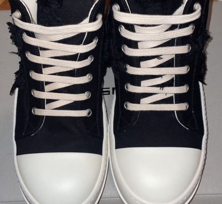 Rick Owen Slash Low Top Sneakers