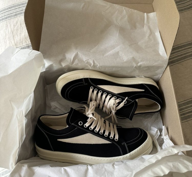 Rick Owen Vintage Sneaks Vans Black Milk