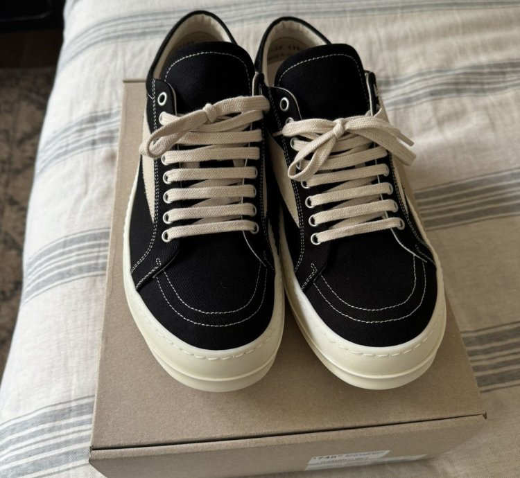 Rick Owen Vintage Sneaks Vans Black Milk