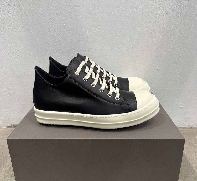 RICK OWENS - Low Sneaks Black Milk