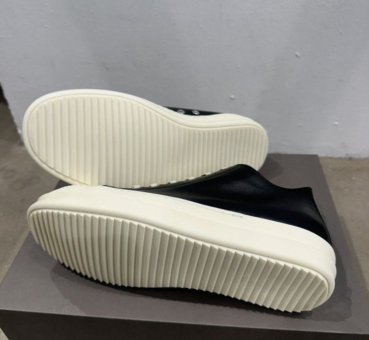 RICK OWENS - Low Sneaks Black Milk
