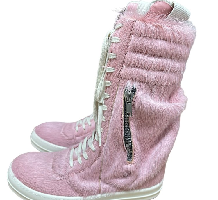 Rick Owens 2022SS FOGACHINE Dirty Pink Pony Hair Cargobasket