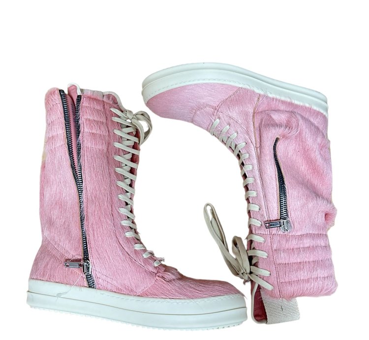 Rick Owens 2022SS FOGACHINE Dirty Pink Pony Hair Cargobasket