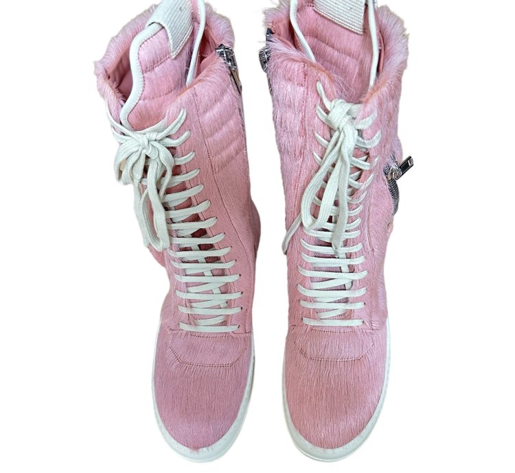 Rick Owens 2022SS FOGACHINE Dirty Pink Pony Hair Cargobasket