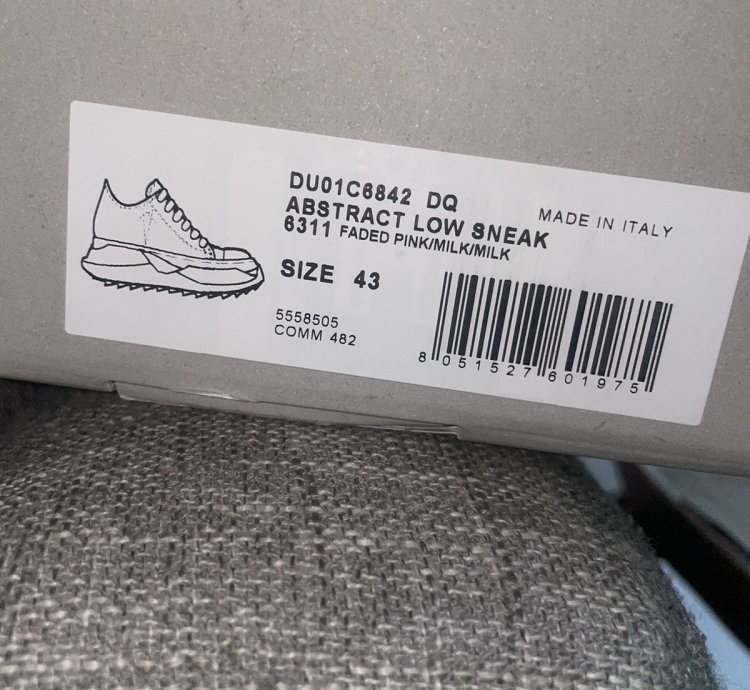 RICK OWENS ABSTRACT LOW FADED PINK MILK
