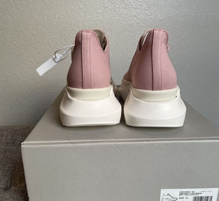 RICK OWENS ABSTRACT LOW FADED PINK MILK