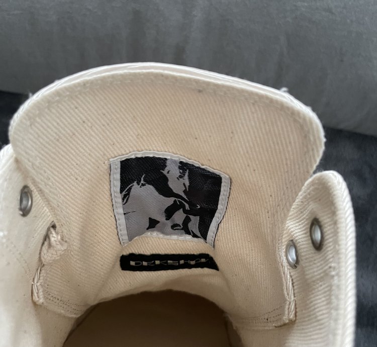 Rick Owens Abstract Ramones Cream