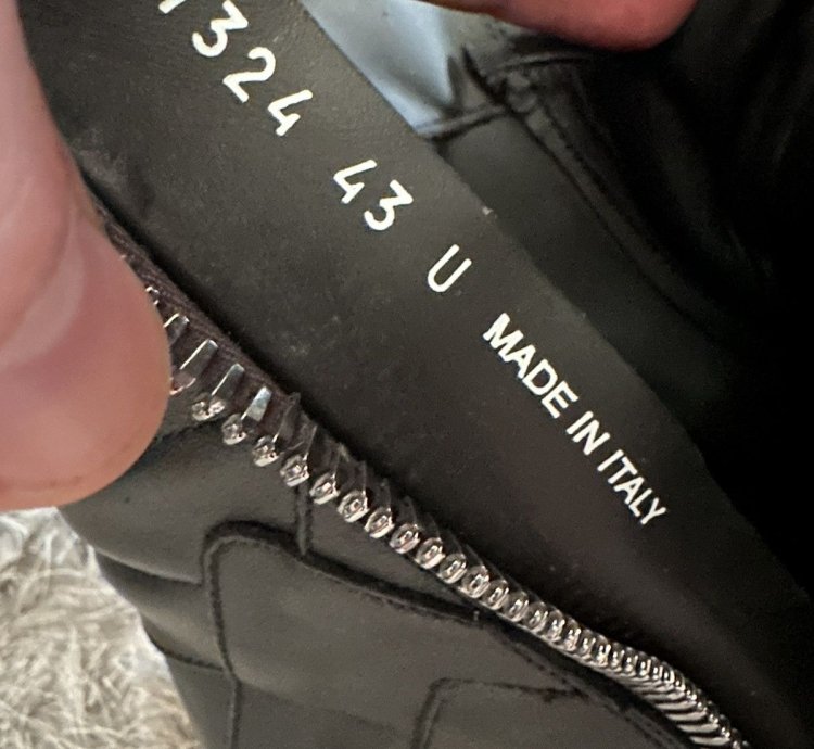 Rick Owens all black geo basket sz 43 nwb