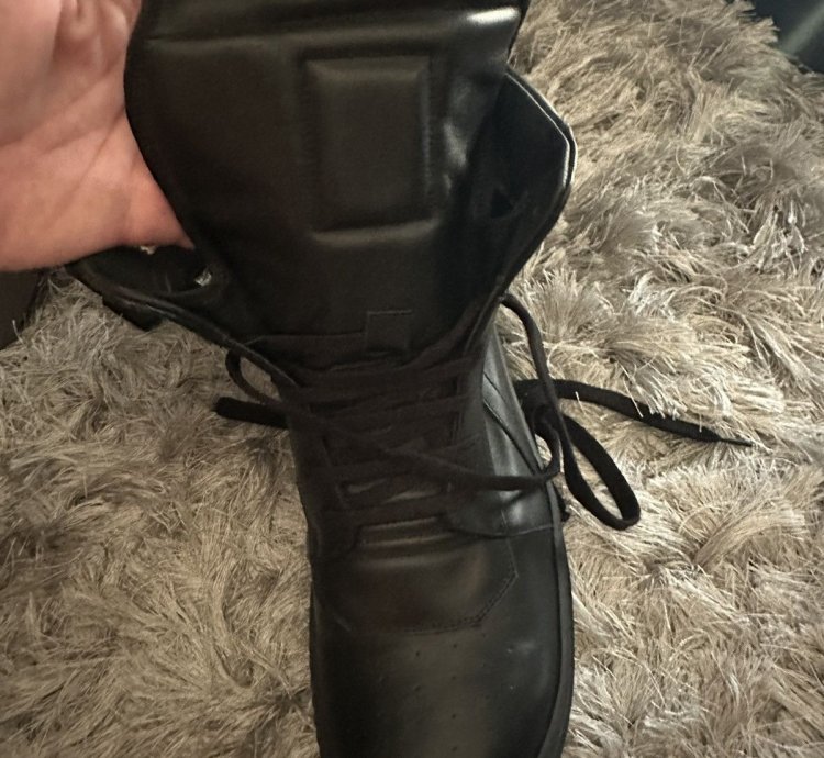 Rick Owens all black geo basket sz 43 nwb