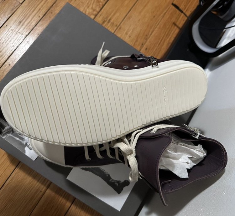 Rick Owens Amethyst Leather Ramones