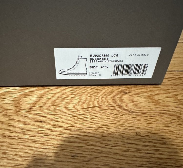 Rick Owens Amethyst Leather Ramones