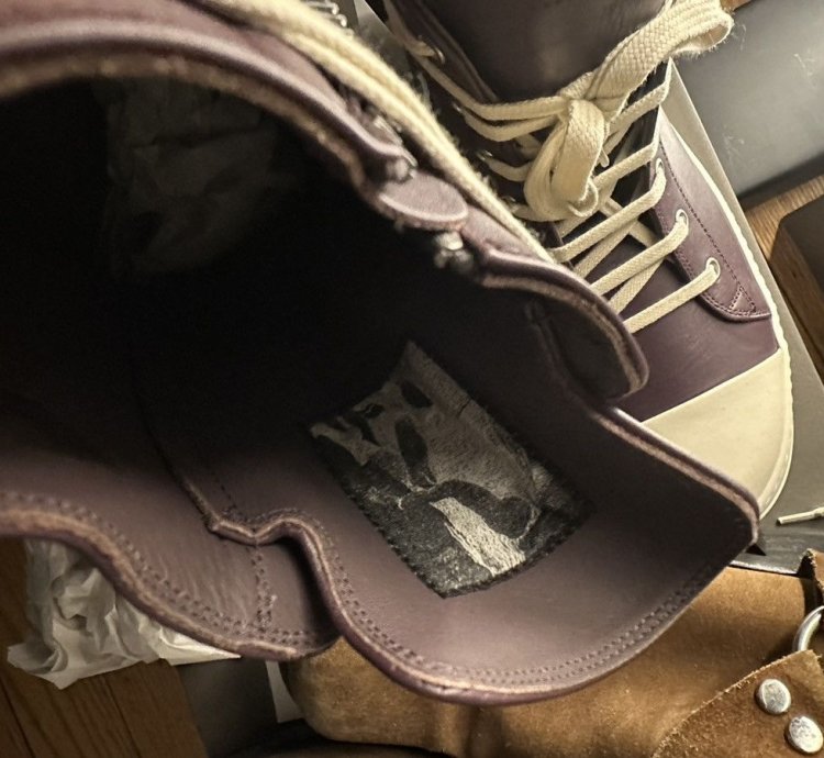 Rick Owens Amethyst Leather Ramones