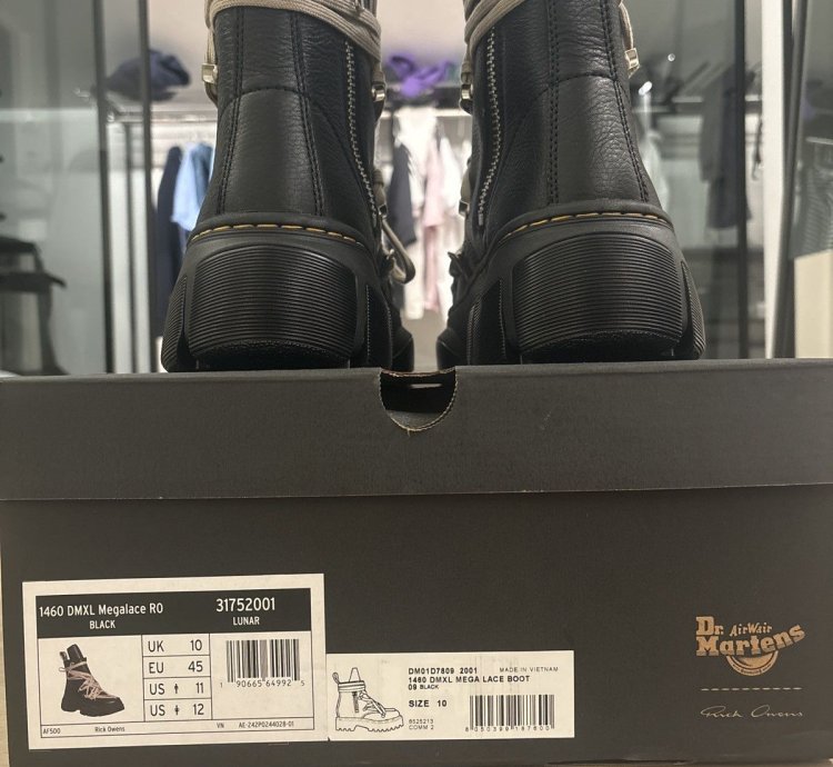 RICK OWENS and Dr Martens 1460 DMXL Megalace Ro